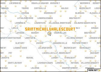 map of Saint-Michel-dʼHalescourt