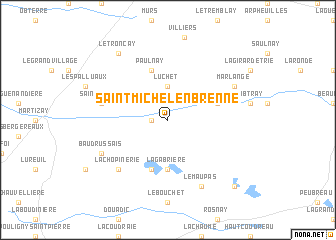 map of Saint-Michel-en-Brenne