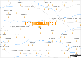 map of Saint-Michel-Labadié
