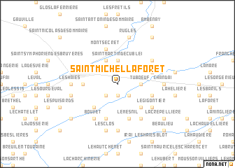 map of Saint-Michel-la-Forêt