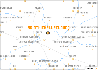 map of Saint-Michel-le-Cloucq