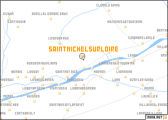 map of Saint-Michel-sur-Loire