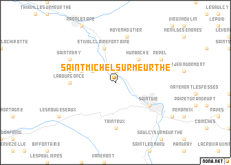 map of Saint-Michel-sur-Meurthe