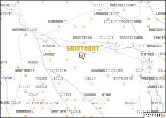 map of Saint-Mont