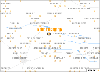 map of Saint-Morand