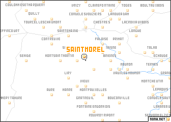 map of Saint-Morel