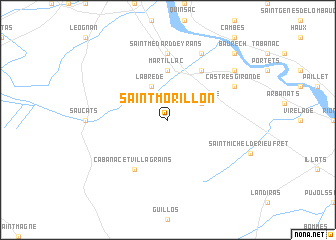 map of Saint-Morillon