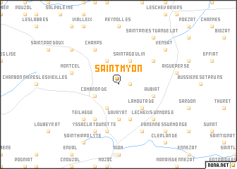 map of Saint-Myon