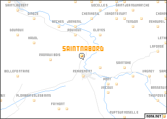 map of Saint-Nabord