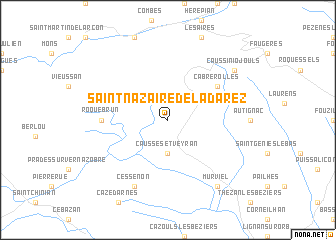 map of Saint-Nazaire-de-Ladarez