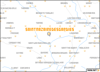 map of Saint-Nazaire-des-Gardies