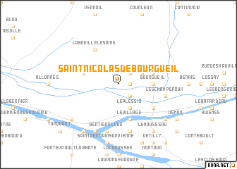 map of Saint-Nicolas-de-Bourgueil