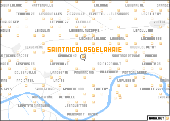 map of Saint-Nicolas-de-la-Haie