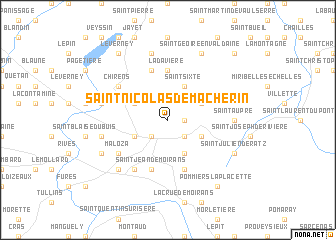 map of Saint-Nicolas-de-Macherin