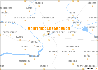 map of Saint-Nicolas-de-Redon