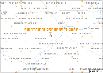map of Saint-Nicolas-du-Bosc-lʼAbbé