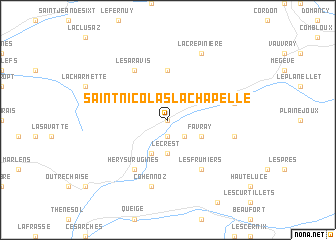 map of Saint-Nicolas-la-Chapelle