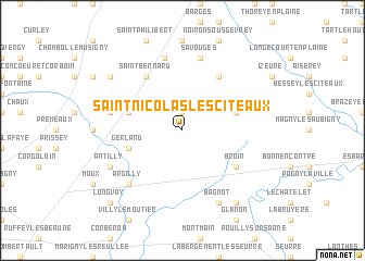 map of Saint-Nicolas-lès-Cîteaux
