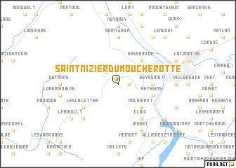 map of Saint-Nizier-du-Moucherotte