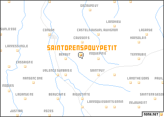 map of Saint-Orens-Pouy-Petit