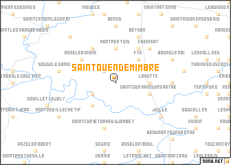 map of Saint-Ouen-de-Mimbré