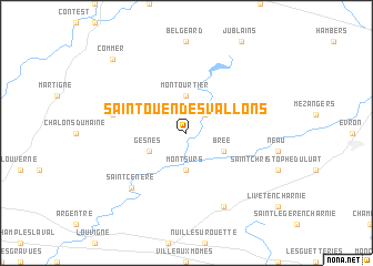 map of Saint-Ouen-des-Vallons