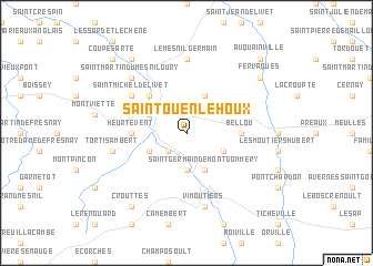 map of Saint-Ouen-le-Houx