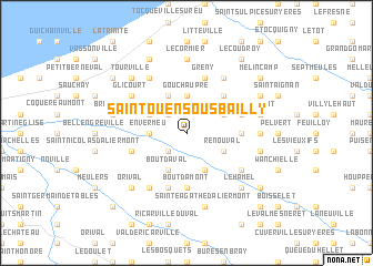 map of Saint-Ouen-sous-Bailly