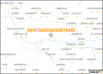 map of Saint-Ouen-sur-Gartempe