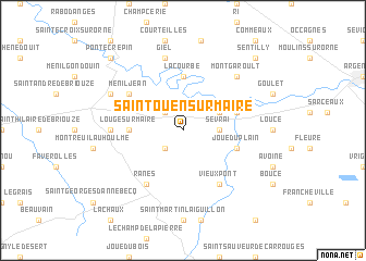 map of Saint-Ouen-sur-Maire