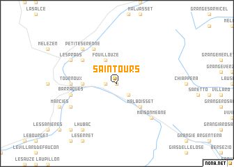 map of Saint-Ours