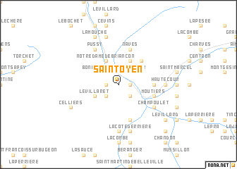 map of Saint-Oyen