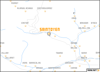 map of Saint-Oyen