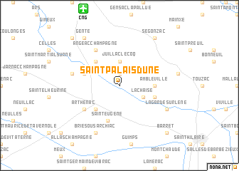 map of Saint-Palais-du-Né