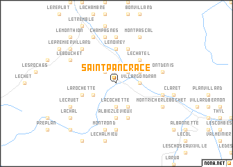 map of Saint-Pancrace