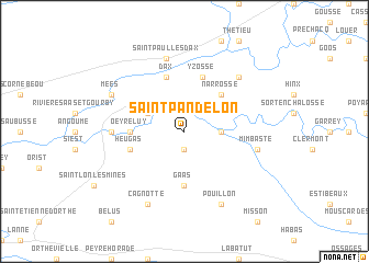 map of Saint-Pandelon