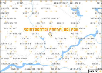 map of Saint-Pantaléon-de-Lapleau