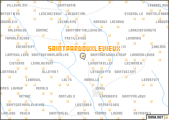 map of Saint-Pardoux-le-Vieux