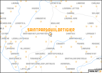 map of Saint-Pardoux-lʼOrtigier
