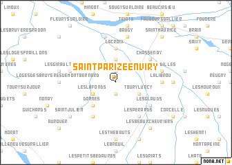 map of Saint-Parize-en-Viry