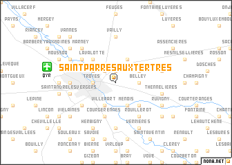 map of Saint-Parres-aux-Tertres