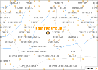 map of Saint-Pastour