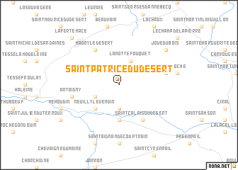 map of Saint-Patrice-du-Désert