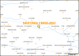 map of Saint-Paul-Cap-de-Joux