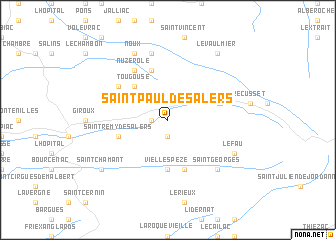 map of Saint-Paul-de-Salers