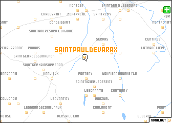 map of Saint-Paul-de-Varax