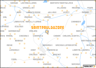 map of Saint-Paul-dʼUzore