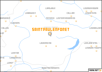 map of Saint-Paul-en-Forêt