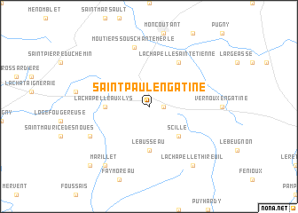 map of Saint-Paul-en-Gâtine