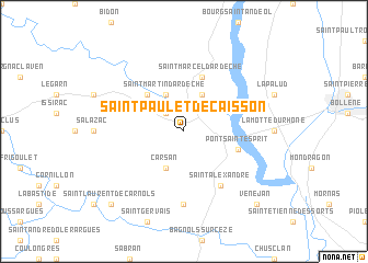 map of Saint-Paulet-de-Caisson